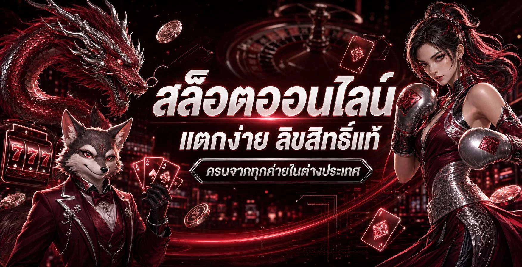 แบนเนอร์สล็อตออนไลน์ PK72 พร้อมตัวละครเกม